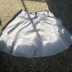 white athletic skirt